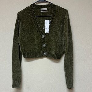 Urban Outfitters NWT Olive Green Cardigan Sweater size S